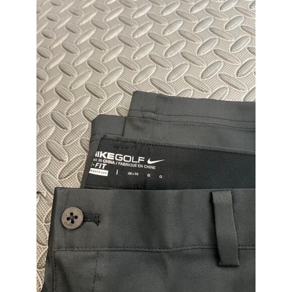 NWT Nike Golf Pants 36x32 Gray Dri Fit Tour Performance Tech Flex 639779-010 - Picture 2 of 8